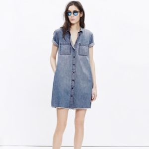 MADEWELL Raw Edge Denim Dress